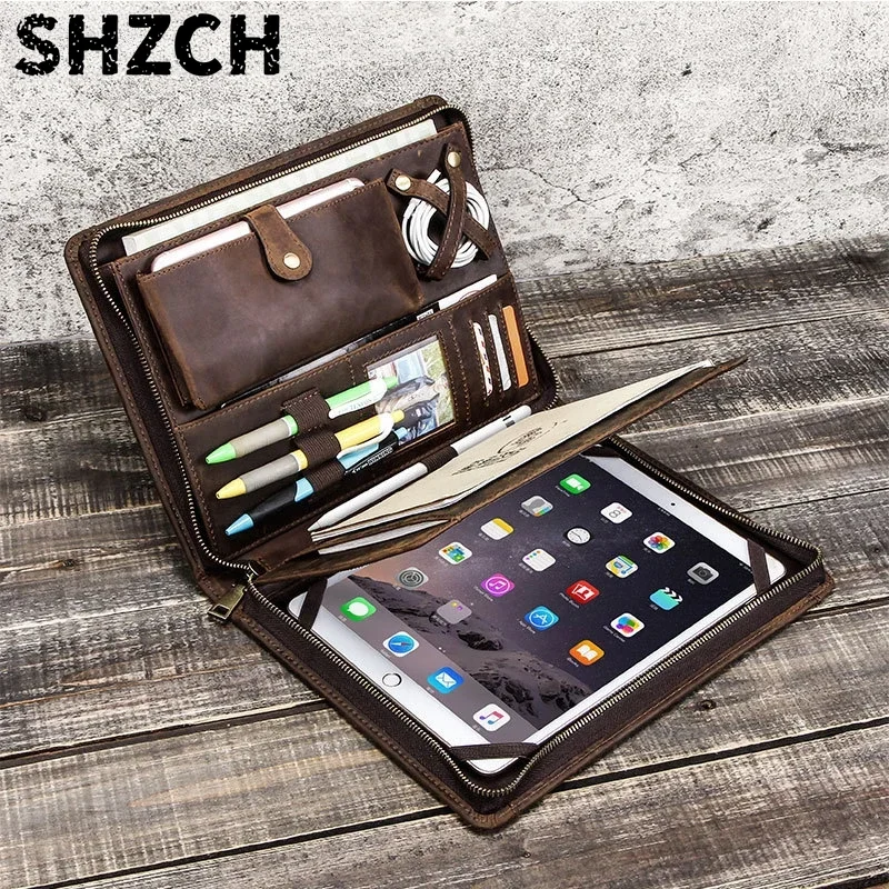 Tech Accessories Types - Leren tablet-opbergtas voor Apple iPad met
