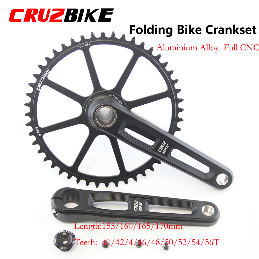 Tech Bike Accessories - Cruzbike Vouwfiets Crankstel Ultralicht 155/160/165/170/175Mm Holle