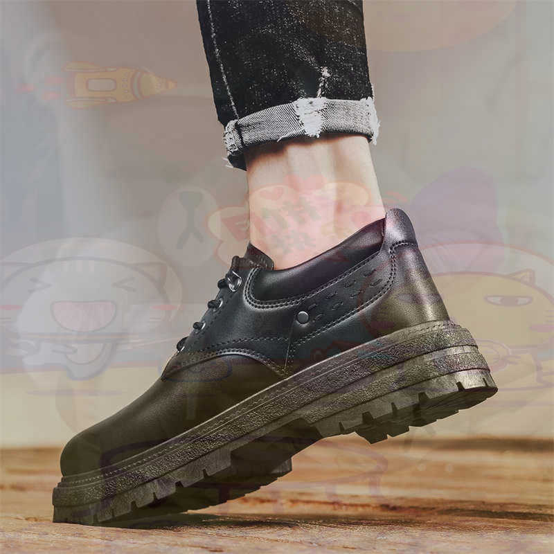 Tech Accessories Types - Donker natuurlijk leer Mode-sneakers Tennis Herensneakers