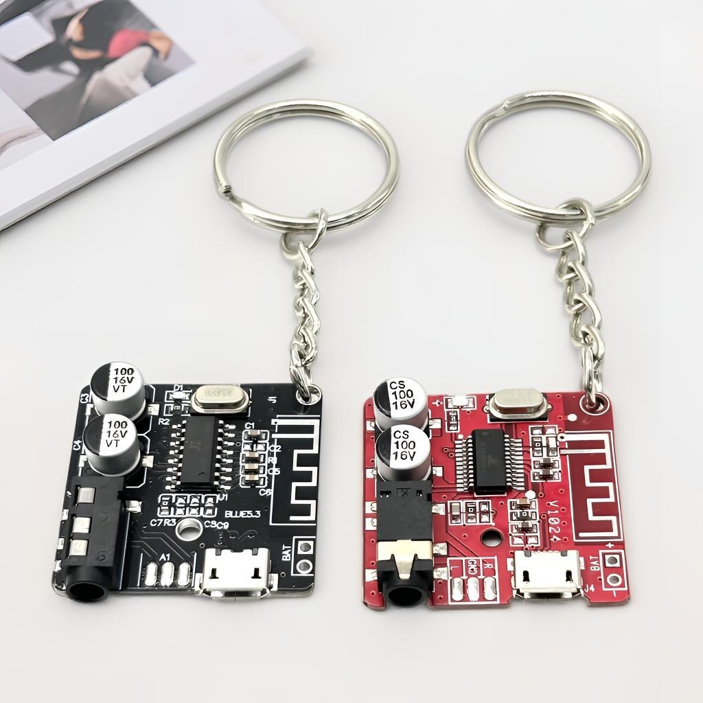 Tech Accessories Key - Cyberpunk stijl printplaat sleutelhanger retro tech