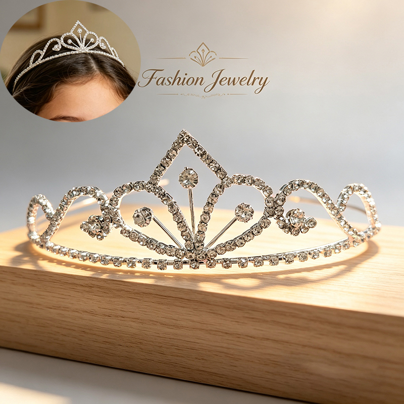 Zilverkleurige strass bruidskr - Tech Accessories Women recensie en prijs