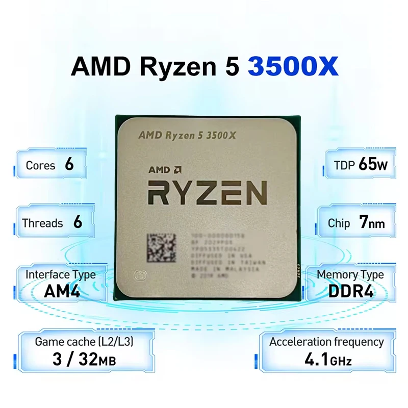 AMD Ryzen 5 R5 3500X 3,6GHz 6- - Amd Cpu Ryzen 5 recensie en prijs