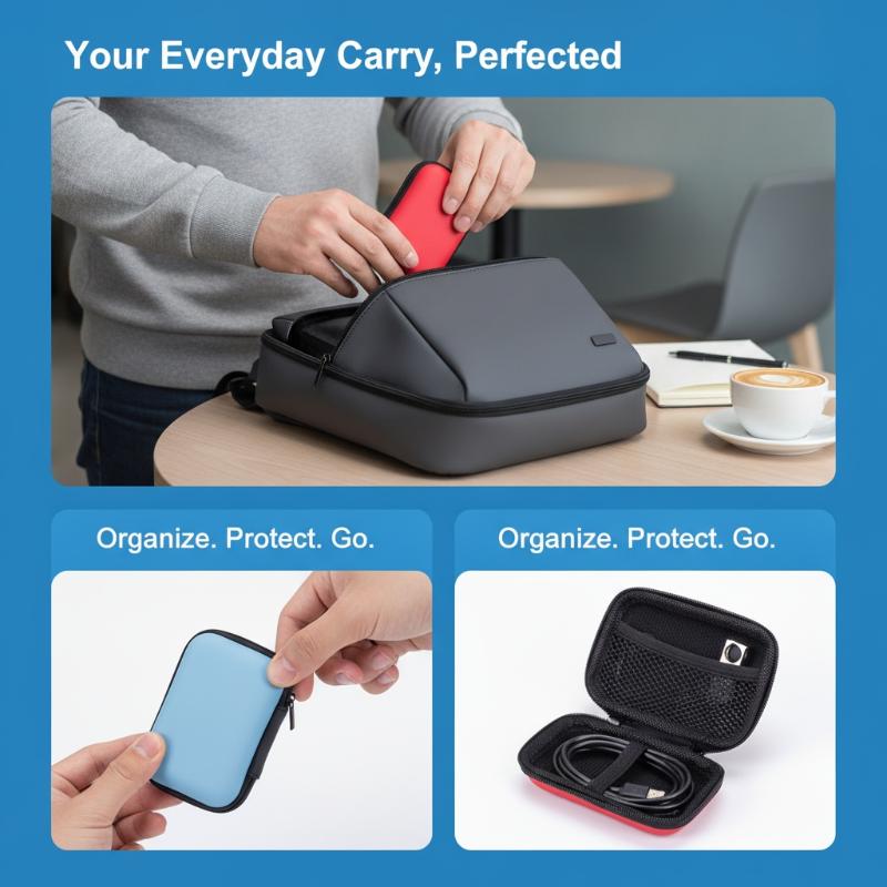 Schokbestendige EVA Tech Acces - Tech Accessories Organizer Pouch recensie en prijs