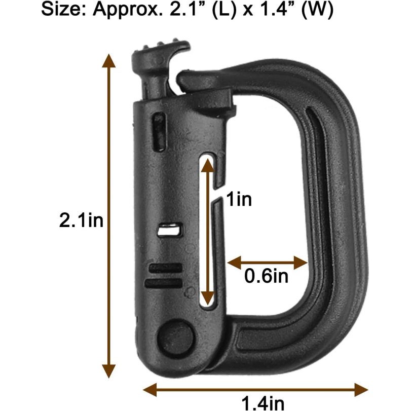 5 Stuks Plastic D-Ring Tactisc - Tech Accessories Pouch recensie en prijs