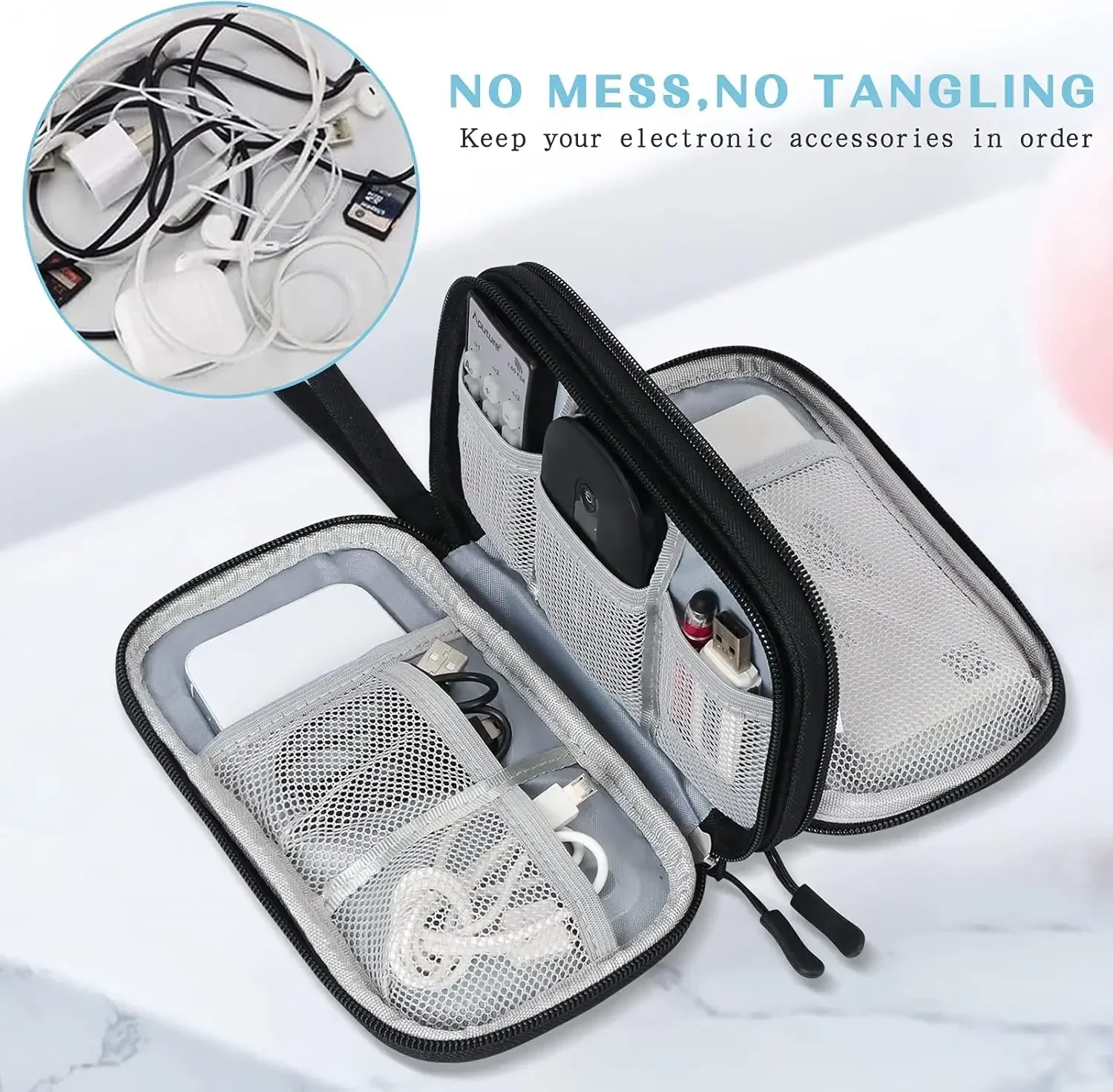 Reiskabeltas Draagbare Digital - Cable Organizer Bag recensie en prijs