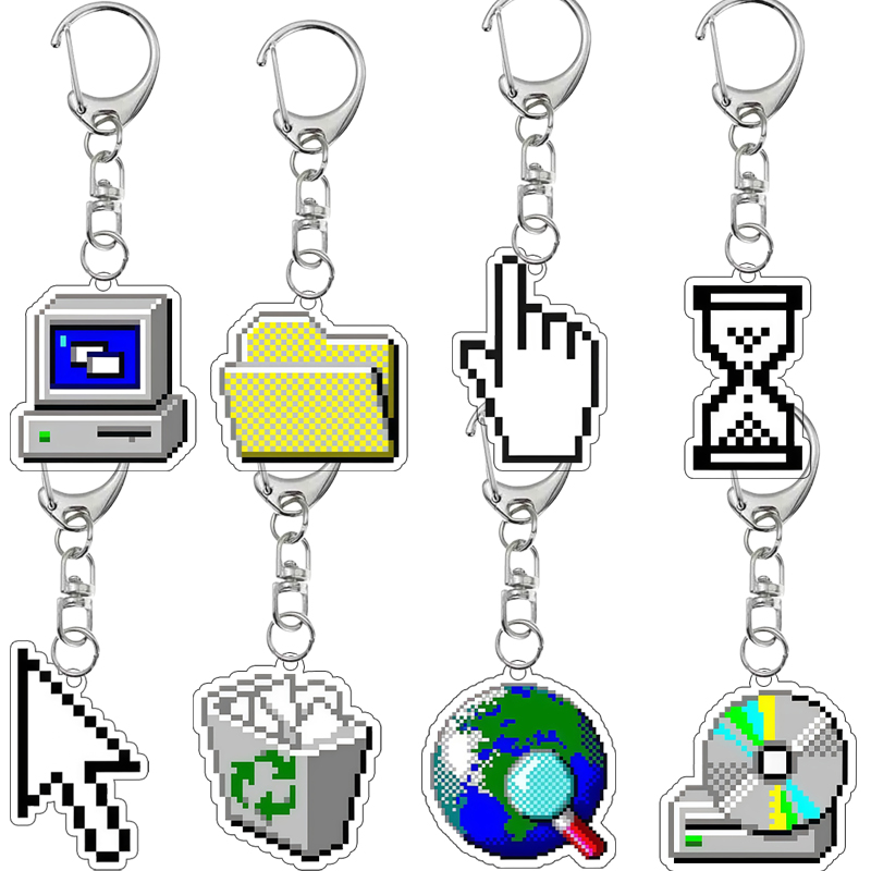 Creatieve dubbelzijdige print  - Tech Keychain Accessories recensie en prijs